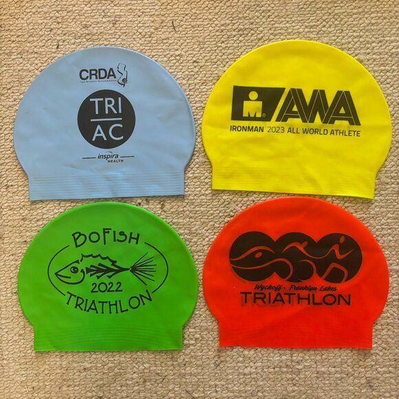 Other - Latex Swim Cap Bundle (4 Caps)